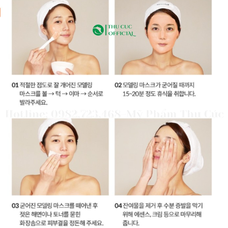 Hướng dẫn sử dụng mặt nạ dẻo Desembre Peel Off Alginate Vitamin C