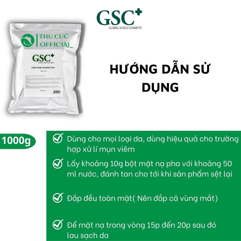 Hướng dẫn sử dụng bột mặt nạ GSC+