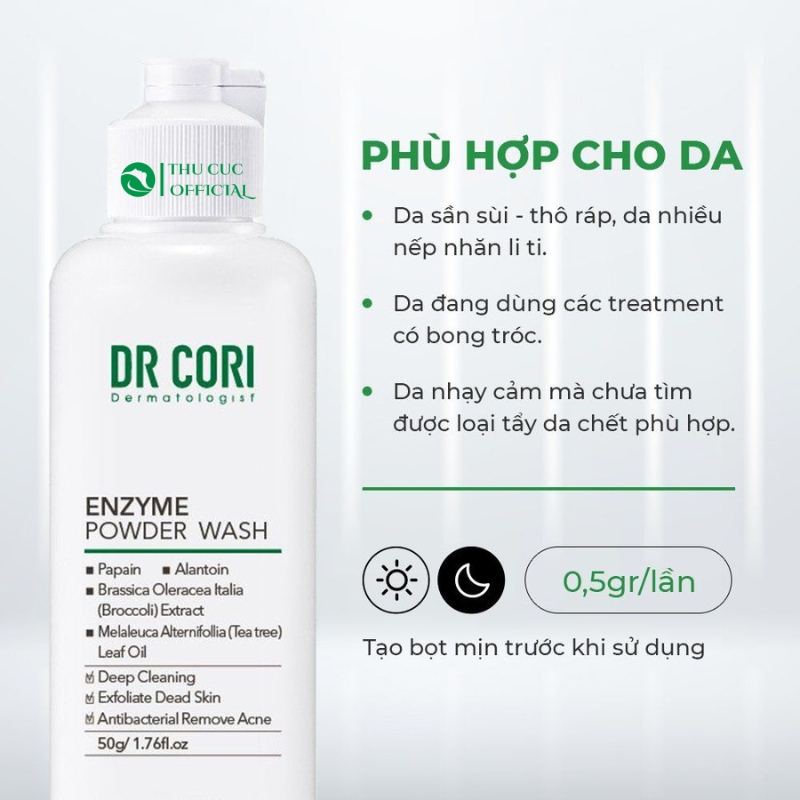 Sữa rửa mặt bột Enzyme Dr plucell - Dr Cori