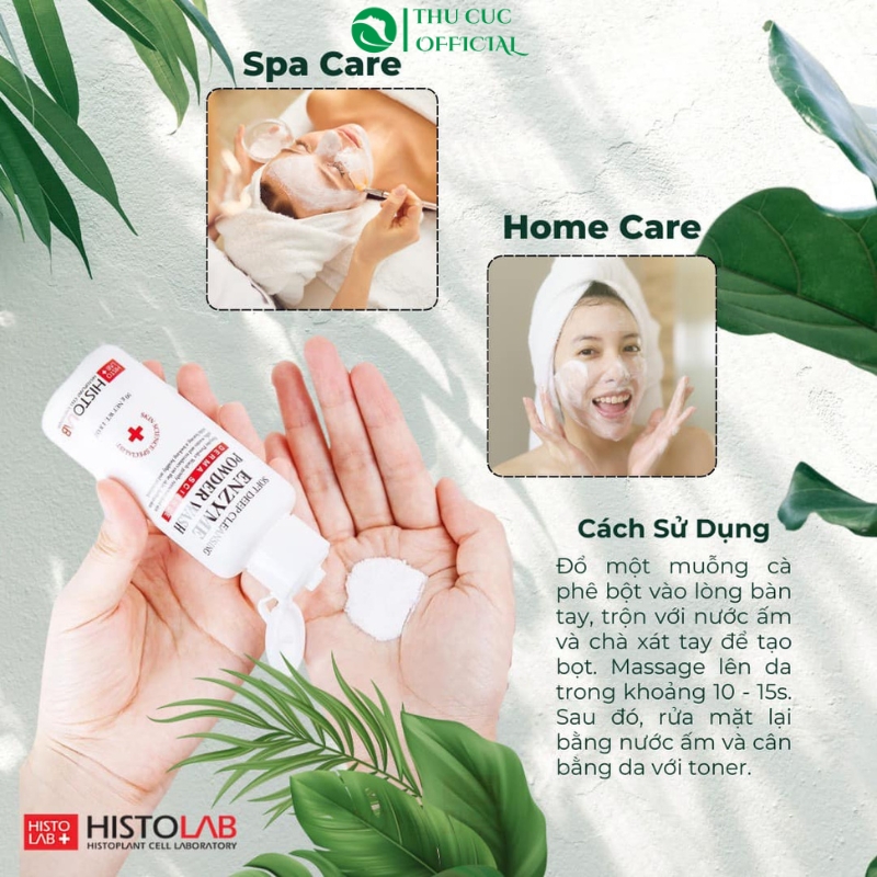 Hướng dẫn dùng sữa rửa mặt bột Histolab
