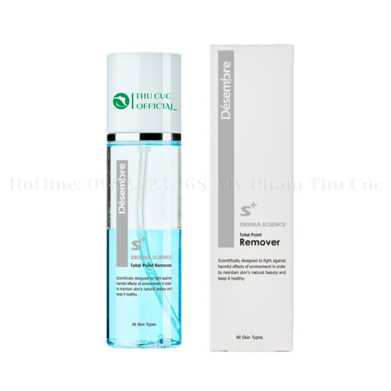 Dầu tẩy trang cho mắt và môi Desembre Derma Science Total Point Remove