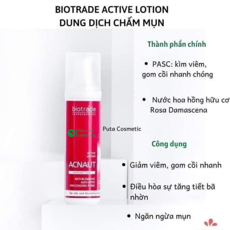 Công dụng của dung dịch chấm mụn Biotrade