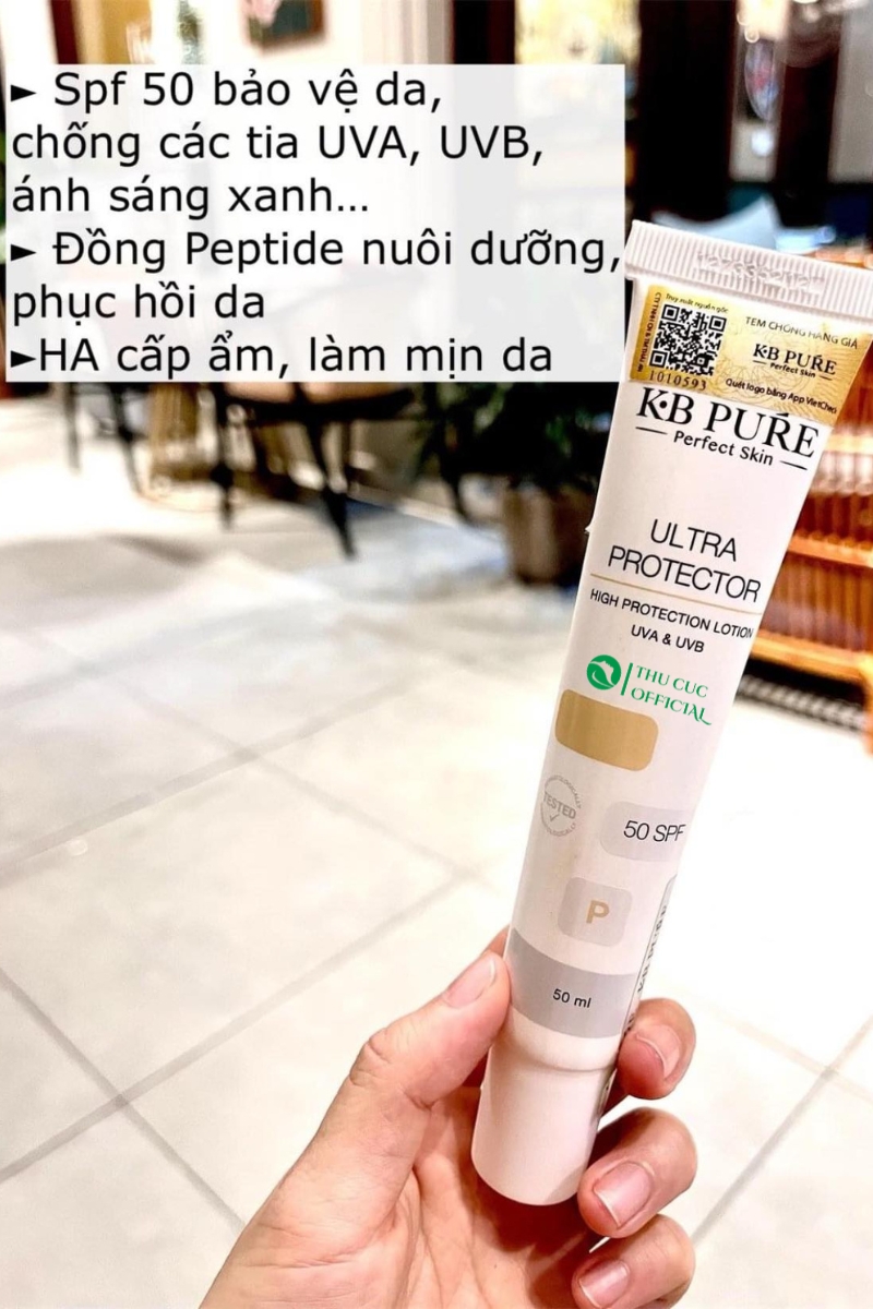 Kem chống nắng Kb pure cho da Treatment