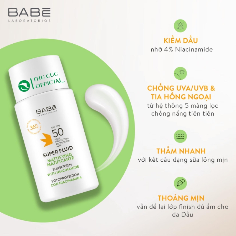 Công dụng của kem chống nắng Babe