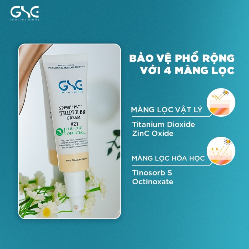 Công dụng của BB GSC Triple Cream