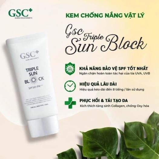 kem chống nắng vật lý gsc