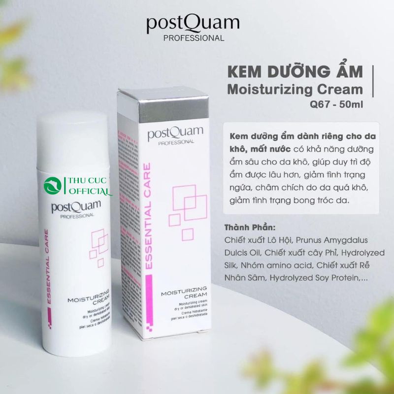 Công dụng của Postquam Moisturizing Cream Dry Or Dehidrated Skin