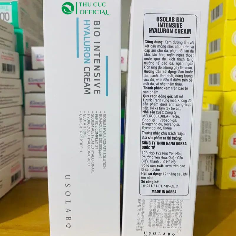 Usolab Bio Intensive Hyaluron Cream chính hãng