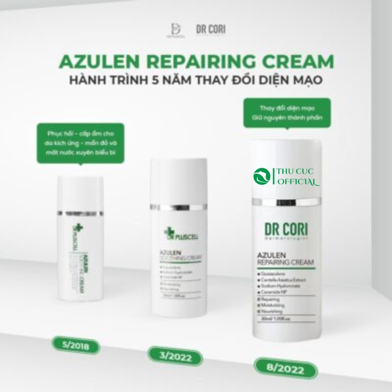 Dr Cori Azulen Repairing Cream giao diện mới