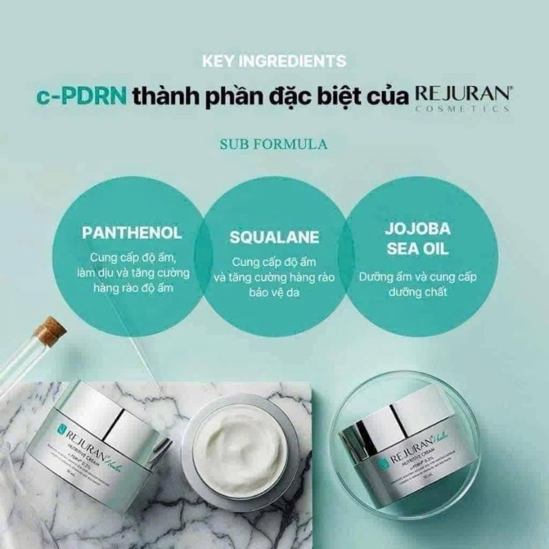 Thành phần của kem dưỡng Rejuran Nutritive