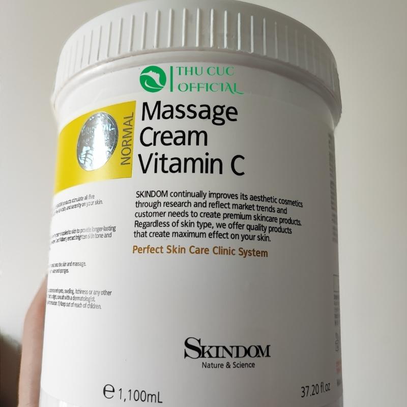 Kem massage mặt Vitamin C Skindom