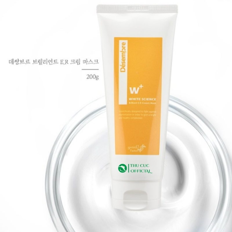 Mặt nạ kem Desembre White trắng da