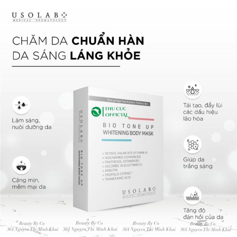 Ủ trắng Usolab Bio Tone Up Whitening Body Mask