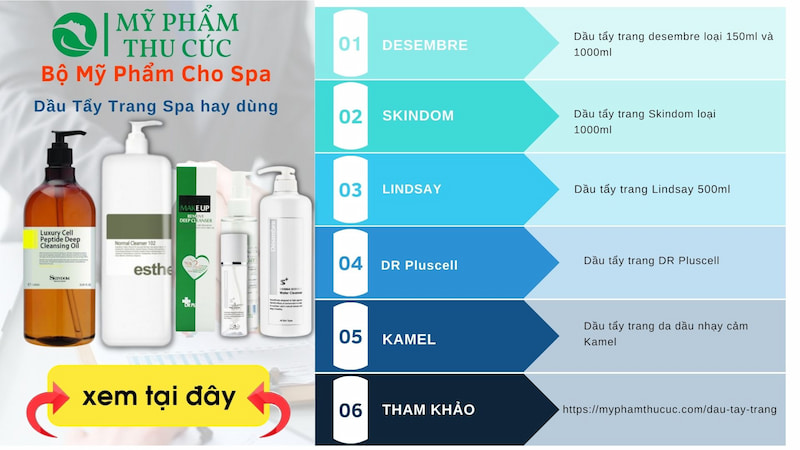 Dầu tẩy trang cho Spa