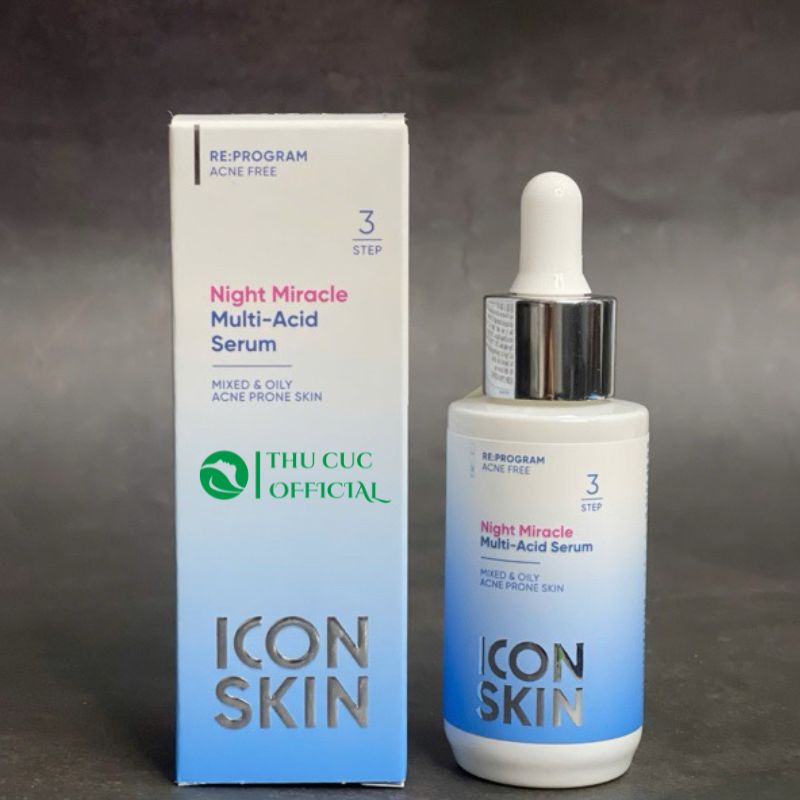 Hướng dẫn dùng Serum dưỡng da ban đêm Icon Skin