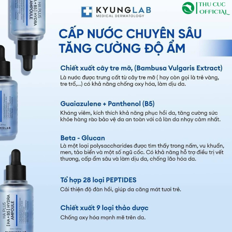 Thành phần chính trong Serum HA Kyung Lab