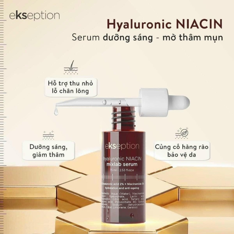 Thành phần chính trong Serum Ekseption Hyaluronic Niacin