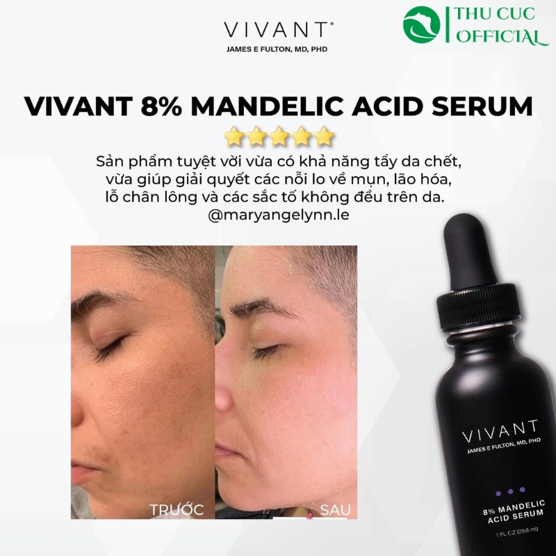Phản hồi hiệu quả sử dụng Serum Vivant 8%