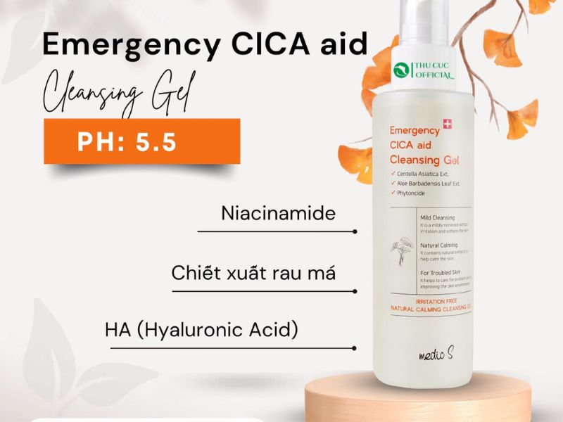 Gel rửa mặt Medic S cho da dầu mụn