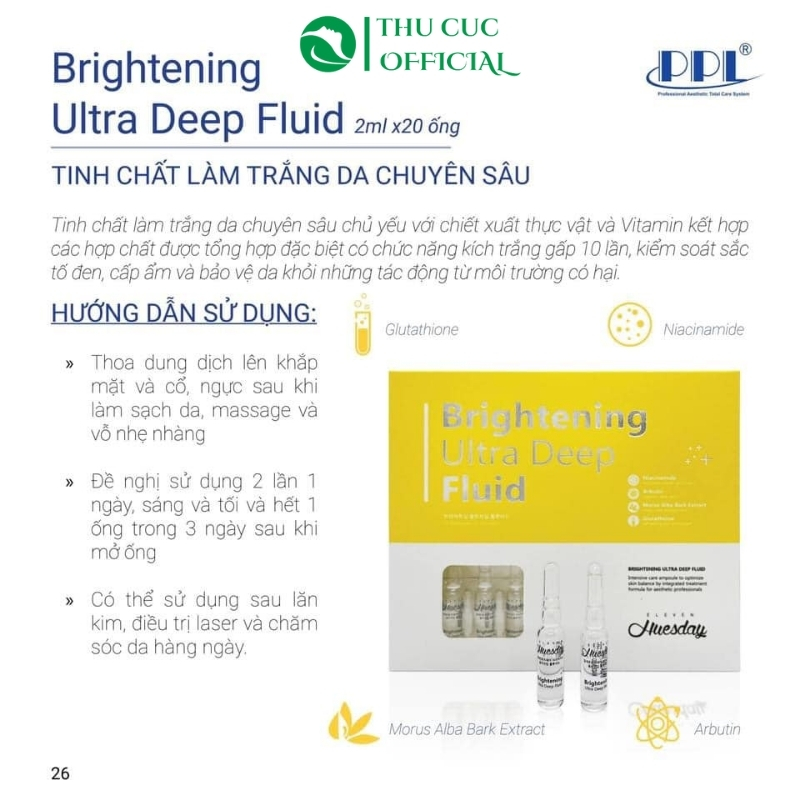 Tinh chất Huesday Brightening Ultra Deep Fluid Eleven