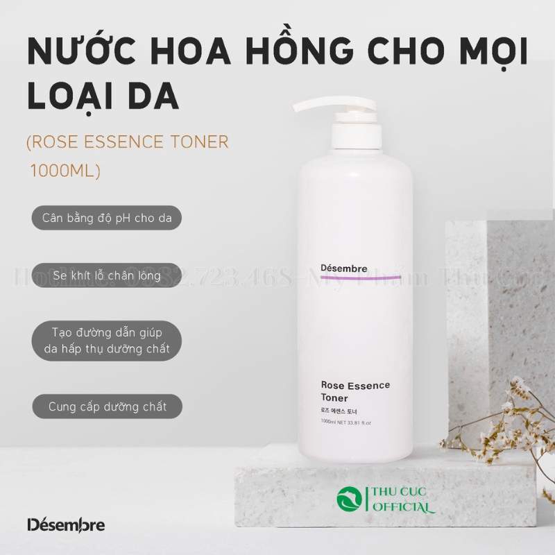 Công dụng của nước hoa hồng Desembre