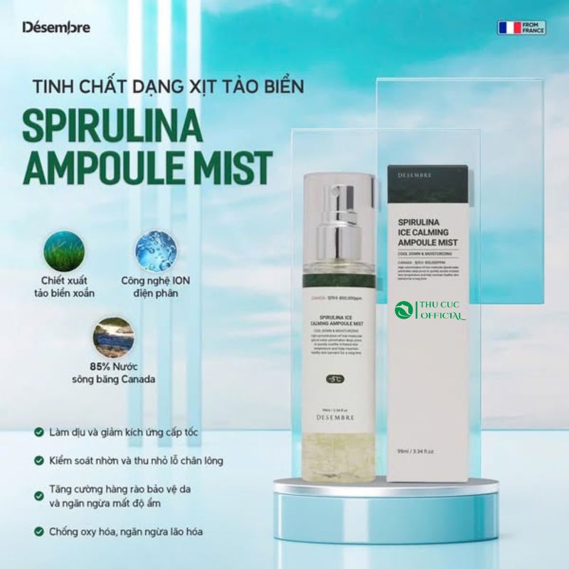 Desembre Spirulina  Ice Calming Ampoule Mist