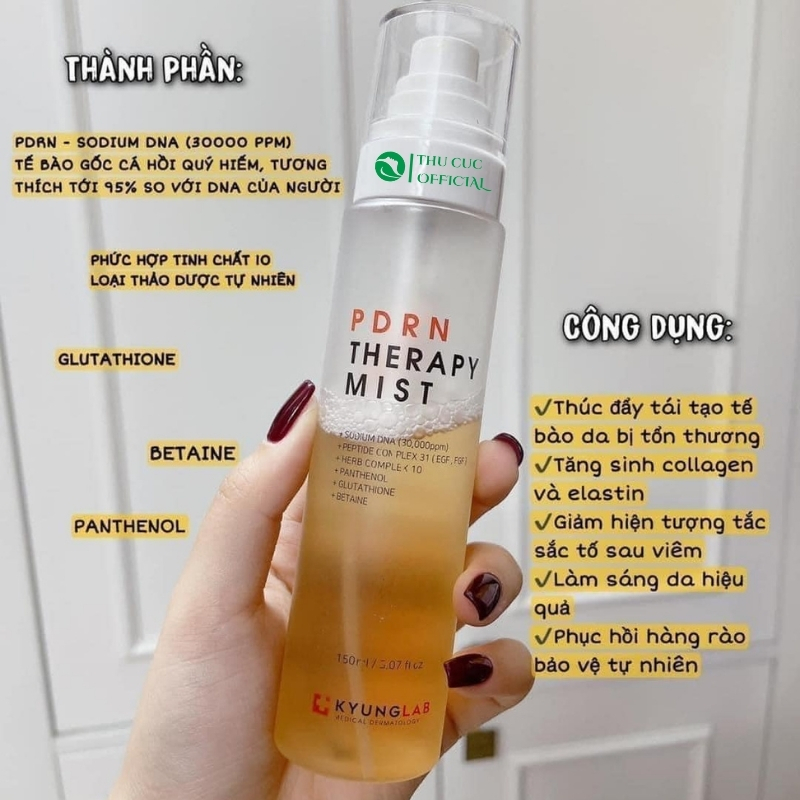 Thành phần chính trong xịt khoáng Kyung lab