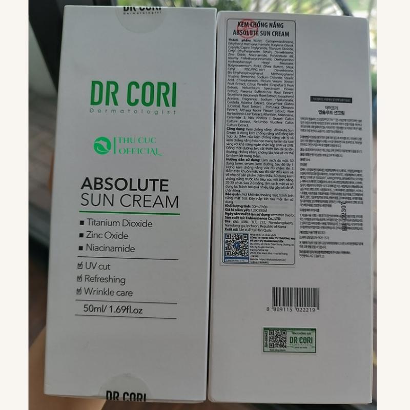  Dr Cori Absolute Sun Cream