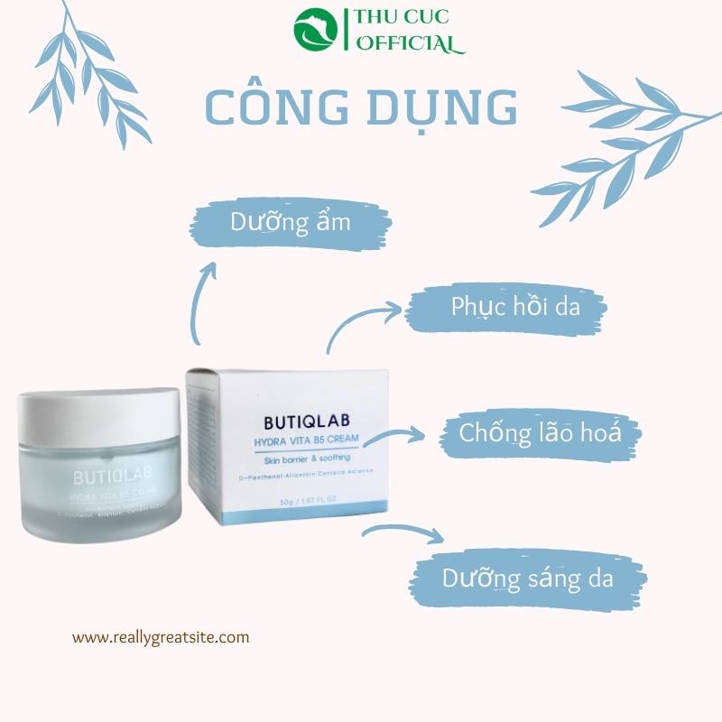 Công dụng kem dưỡng Hydra Vita B5 Butiq Lab