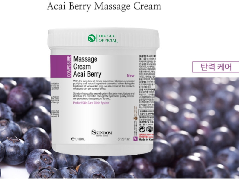 Kem massage mặt Skindom Acai Berry