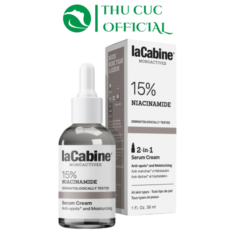 Tinh chất LaCabine 15% Niacinamide Serum Cream - dưỡng sáng da 30ml