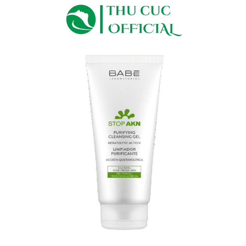 Sữa rửa mặt Babe Stop AKN Purifying Cleansing Gel 200ml cho da mụn