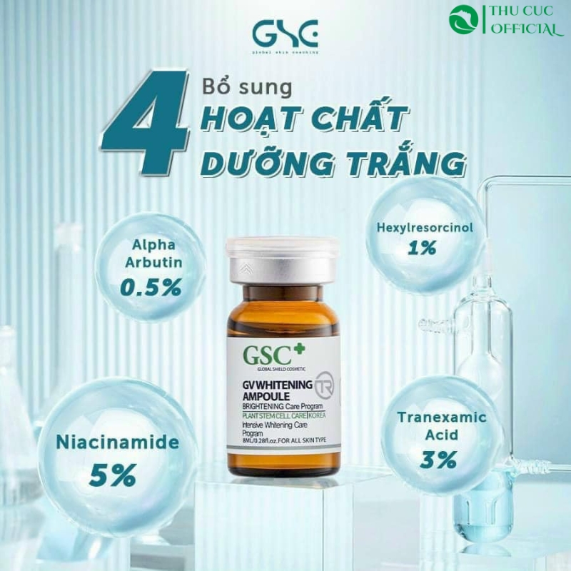 Tế bào gốc GSC+ GV Whitening Ampoule TR