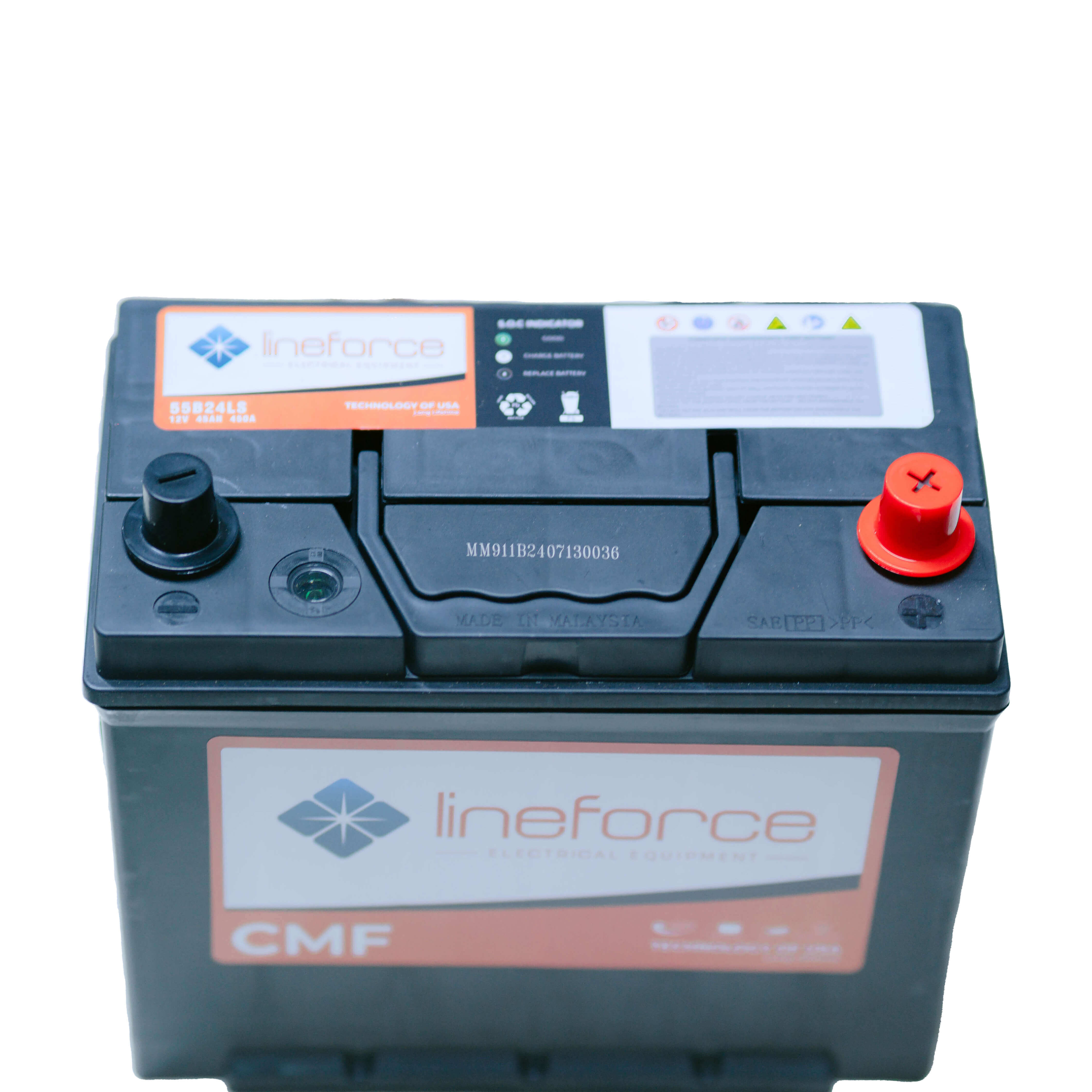 Ắc quy Lineforce 12V 45AH 55B24LS