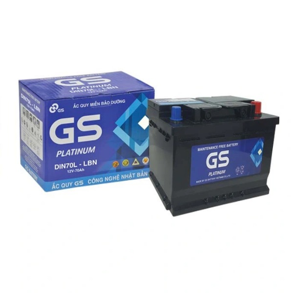 Ắc quy GS DIN70L 12V 70AH