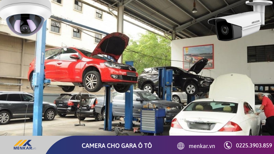 Lắp đặt camera cho gara ô tô – Kiểm soát xe ra vào, bảo vệ tài sản khách hàng