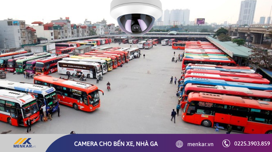 Lắp đặt camera cho bến xe, nhà ga - Giám sát lưu lượng và an toàn công cộng