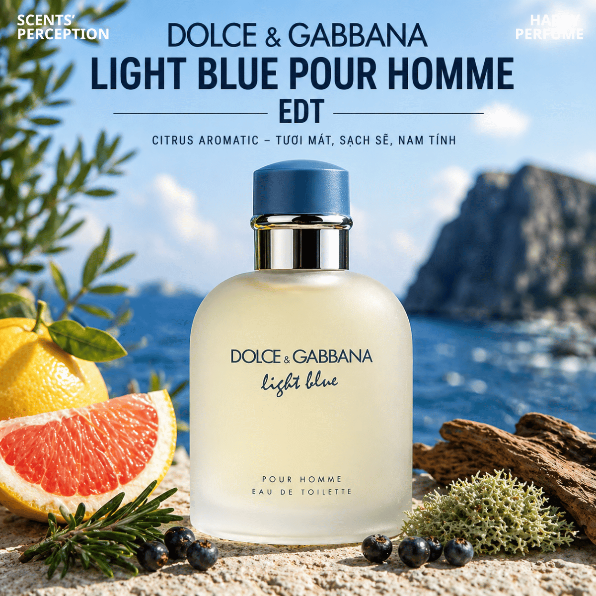 Nước hoa nam D&G Light Blue Pour Homme EDT Fullbox chính hãng