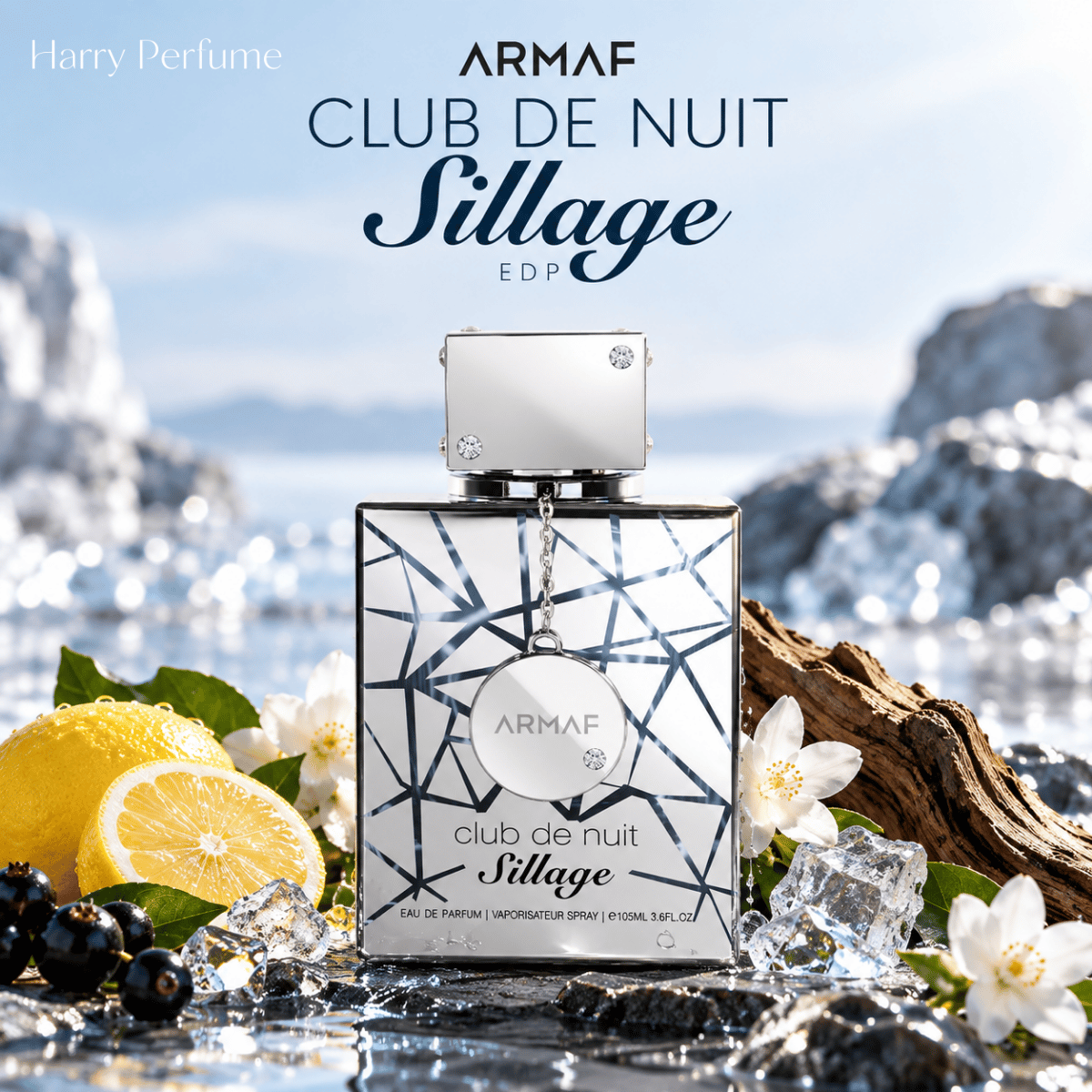Nước hoa Armaf Club de Nuit Sillage EDP hương cam chanh và xạ hương