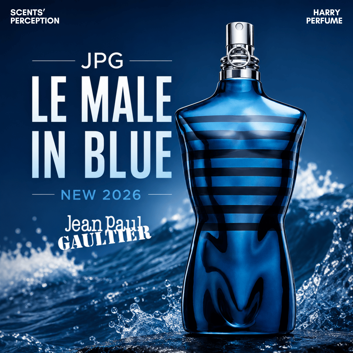 Nước hoa JPG Le Male In Blue New 2026 nam tính, hiện đại