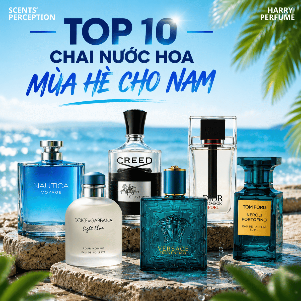 Top 10 chai nước hoa mùa hè cho nam bán chạy nhất
