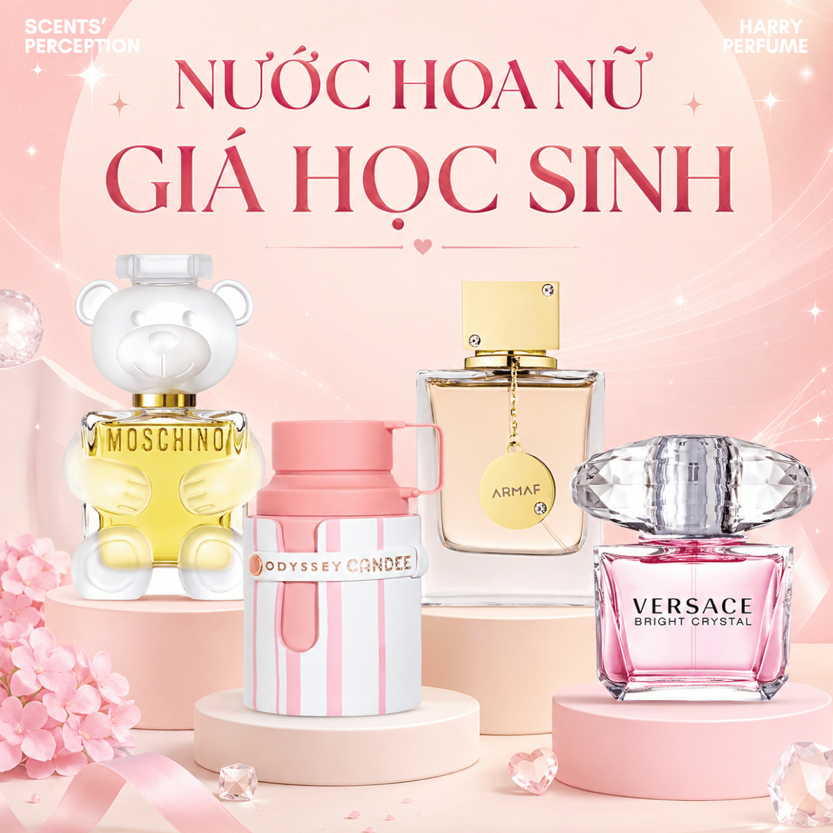 Top 10 nước hoa nữ giá học sinh thơm, chính hãng
