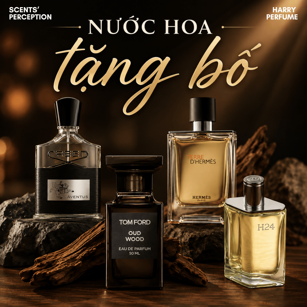 Gợi ý 10 chai nước hoa tặng bố mùi thơm lịch lãm, phù hợp độ tuổi