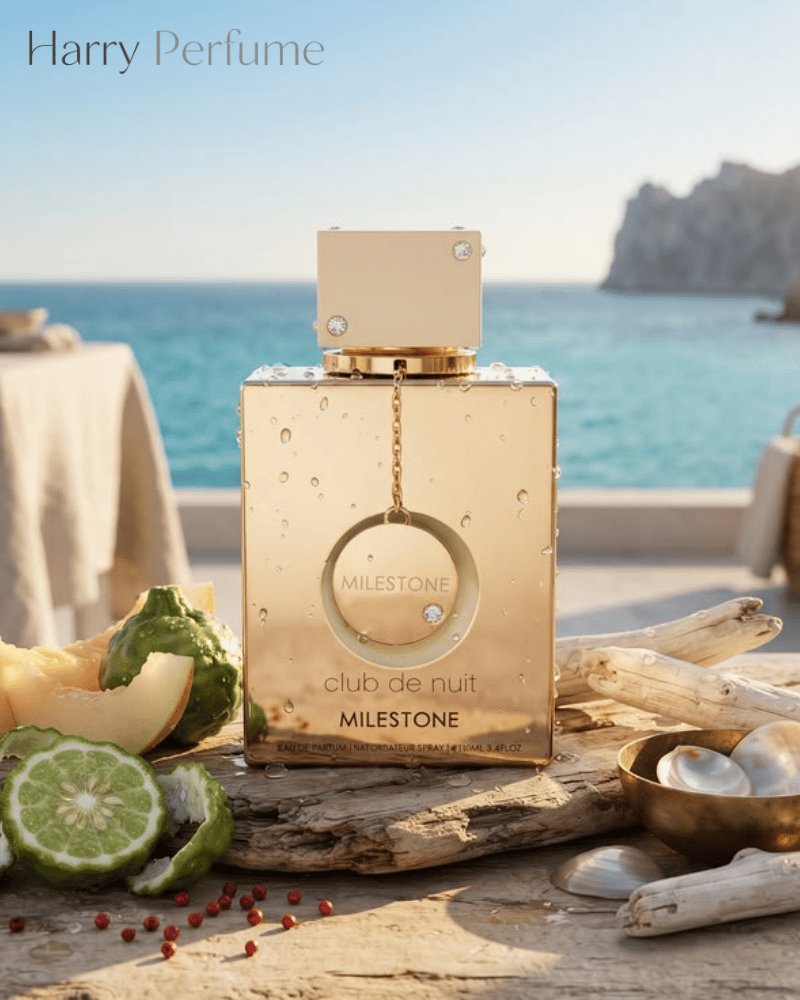 Milestone khép lại với vetiver, xạ hương và ambroxan, tạo cảm giác gỗ xạ khô, sạch, khoáng và mặn biển.