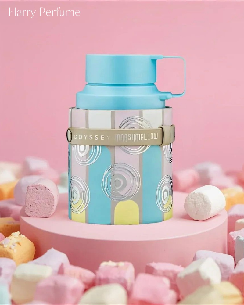 Odyssey Marshmallow tỏa hương vừa phải, ngọt dịu, mềm mại, phù hợp gặp gỡ, hẹn hò và dùng hằng ngày.