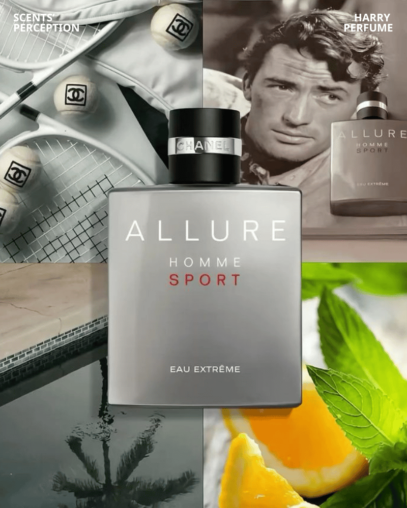 Chanel Allure Homme Sport Eau Extrême EDP mở đầu tươi mát, sạch sẽ, nam tính với cam mandarin, bạc hà và cây xô thơm