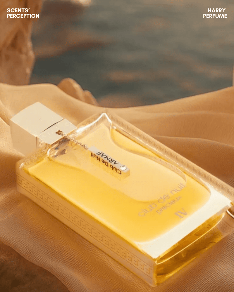 Club De Nuit Precieux IV có thiết kế hiện đại, gọn gàng, thân chai chắc tay, nắp kim loại sáng bóng và tông màu sáng trung tính