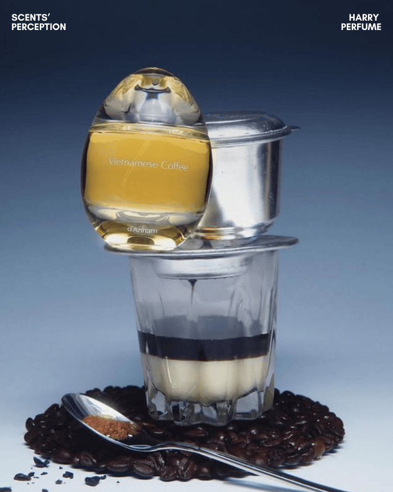 d'Annam Vietnamese Coffee EDP 50ml Fullbox có thiết kế chai thủy tinh tối giản, sang trọng
