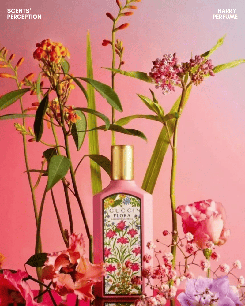 Gucci Flora Gorgeous Gardenia EDP là hương hoa trái cây ngọt dịu với lê, quả mọng và dành dành