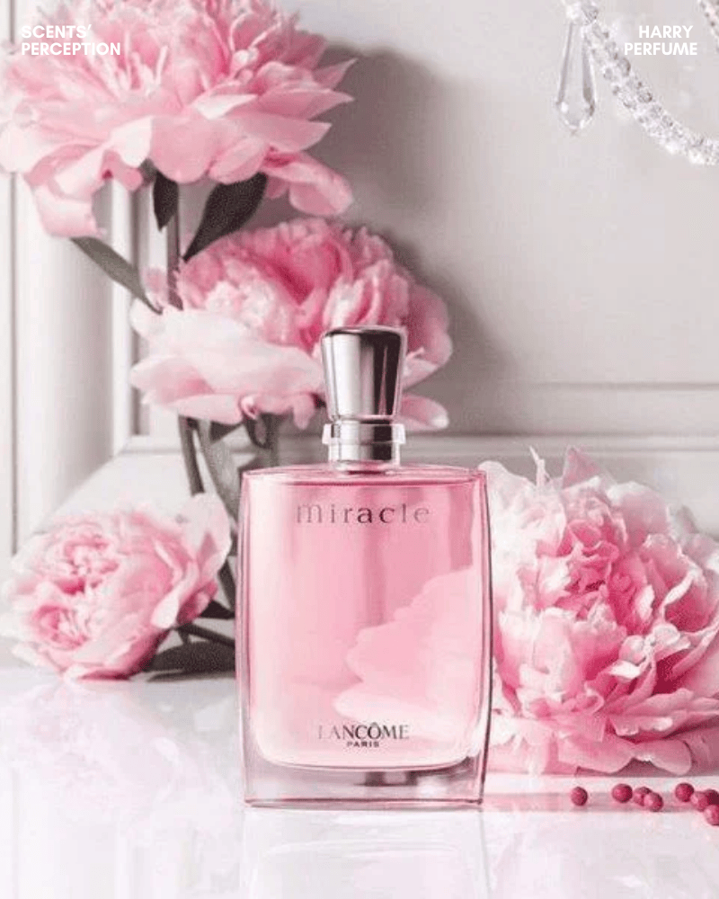 Miracle là mùi hương tươi sáng với vải mọng nước, freesia thoáng nhẹ; điểm cay từ gừng